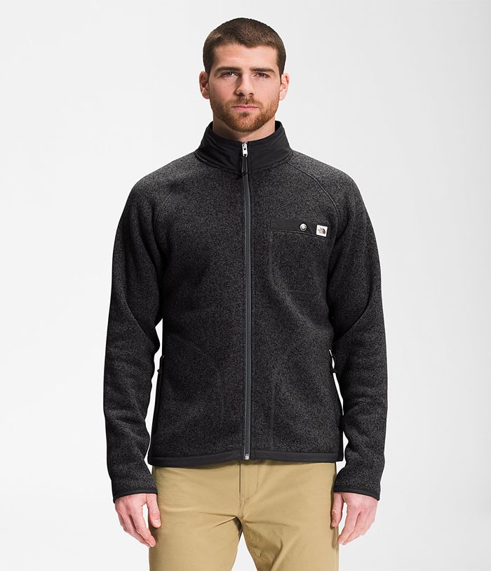 The North Face Softshell Jacket Gordon Lyons Full Zip Black - Mens - Thailand ULXTQ-4168